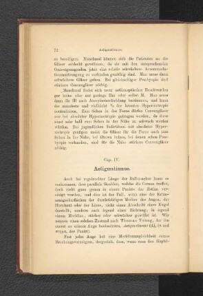 Cap. IV. Astigmatismus.