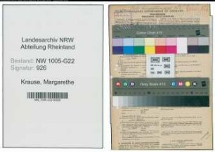 Entnazifizierung Margarethe Krause , geb. 23.04.1915 (Geschaeftsleiterin)