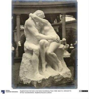 Der Kuß in der Salon-Ausstellung, Paris 1898