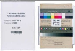 Entnazifizierung Karl Erd , geb. 07.06.1911 (Kaufmaennischer Angestellter)