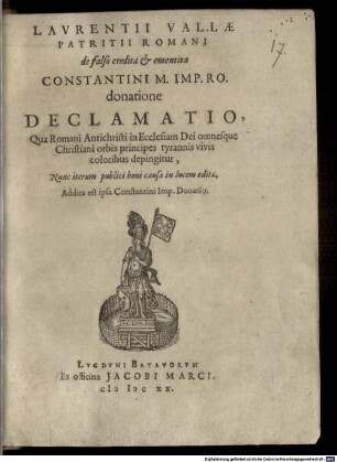 De donatione Constantini imperatoris
