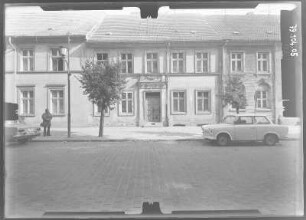 Neuruppin, Friedrich-Ebert-Straße 9. Wohnhaus (1790). Straßenfront