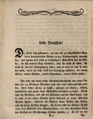 Etwas zur Beherzigung für das deutsche Landvolk