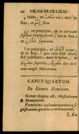 Caput Quartum. De Genere Nominum.