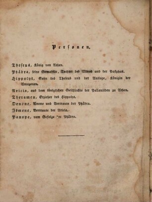 Schillers sämmtliche Werke : in zwölf Bänden ; mit Privilegien gegen den Nachdruck ..., 7. [Phädra. Der Parasit oder die Kunst, sein Glück zu machen. Der Neffe als Onkel. Nachlaß.]