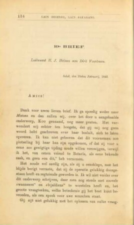 19e. brief. Luitenant H. J. Heimes aan Dirk Voortman