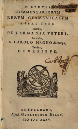 Commentarii rerum germanicarum : libri tres
