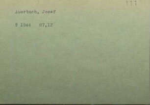 Auerbach, Josef