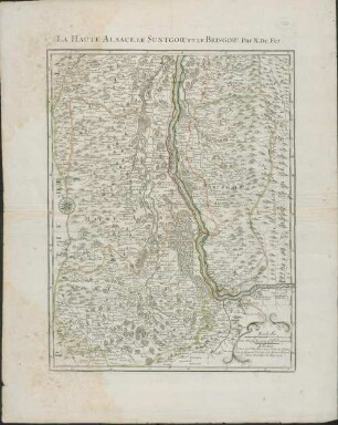 Partie Du Haut Rhein, où se trouvent la Haute et Basse Alsace, Suntgow, Brisgow, Ortenaw et Partie des Marquisats de Baden