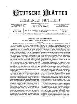 Probleme der Charaterologie : (Fortsetzung)