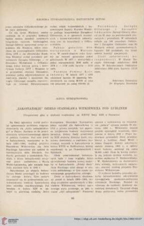 "Zakopiańskie" dzieło Stanisława Witkiewicza pod Lublinem