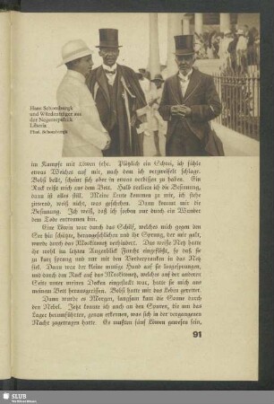 Hans Schomburgk und Würdenträger aus Liberia