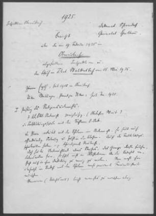 Oberurbach mit Unterurbach und Walkersbach: Inspektionsbericht 1925