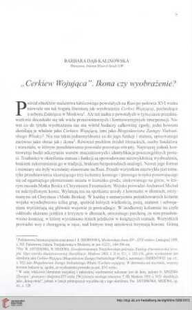 "Cerkiew Wojująca". Ikona czy wyobrażenie?