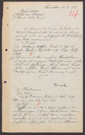 Vernehmung des Zeugen Wolfgang Wilhelm Knab, Vizefeldwebel und Offizierstellvertreter bei der 2. Kompanie des 1. bayrischen Schützenregiments, über die Erschießung Landauers