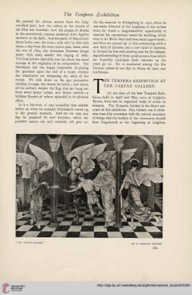 26.1905 =Nr. 104: The Tempera Exhibition at the Carfax Gallery
