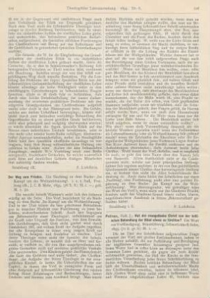 216-217 [Rezension] Petran, J., Hat der evangelische Christ von der kritischen Behandlung der Bibel etwas zu fürchetn?