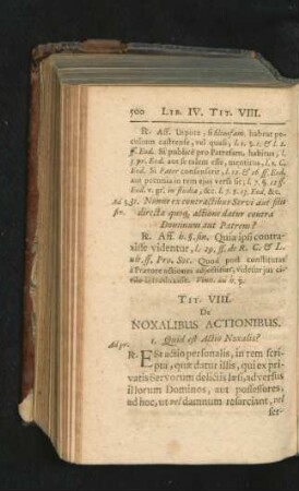 Tit. VIII. De Noxalibus Actionibus.