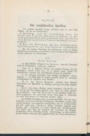 Kapitel II. Die erzählenden Quellen.