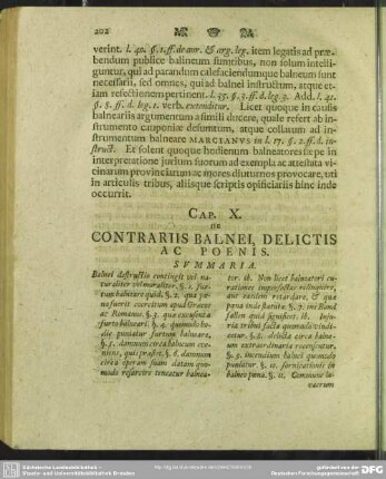 Cap. X. De Contrariis Balnei, Delictis Ac Poenis