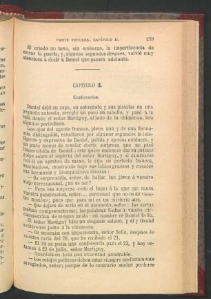 Capítulo II. - Conferencias.