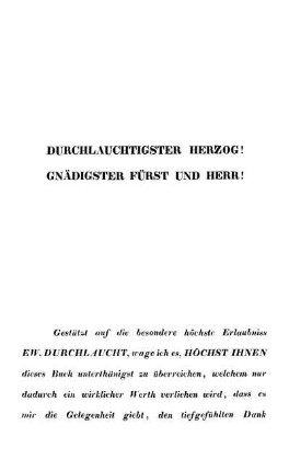 Durchlauchtigster Herzog! Gnädigster Fürst Und Herr!