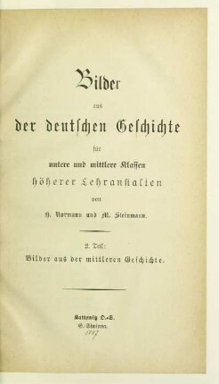 Th. 2: Bilder aus der mittleren Geschichte