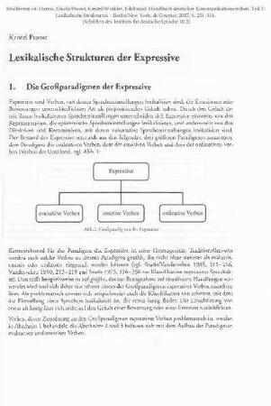 Lexikalische Strukturen der Expressive