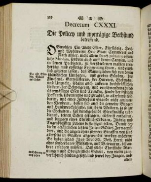 Decretum CXXXI. - Decretum CXL.