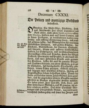 Decretum CXXXI. - Decretum CXL.