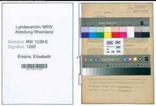 Entnazifizierung Elisabeth Erkens , geb. 24.06.1908 (Lehrerin)