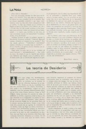 La teoría de Desiderio