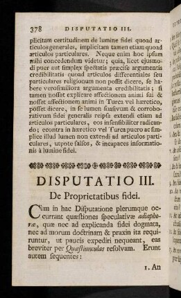 378-419, Disputatio III.