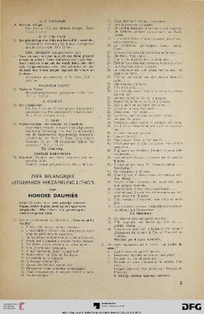 Zeer belangrijke uitgebreide verzameling litho’s door Honore Daumiér (Nr. 56-88)