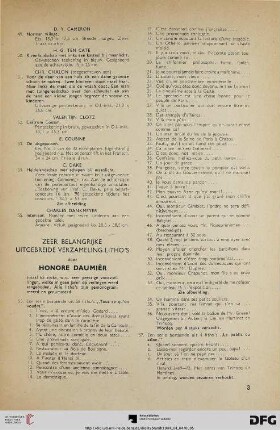 Zeer belangrijke uitgebreide verzameling litho’s door Honore Daumiér (Nr. 56-88)