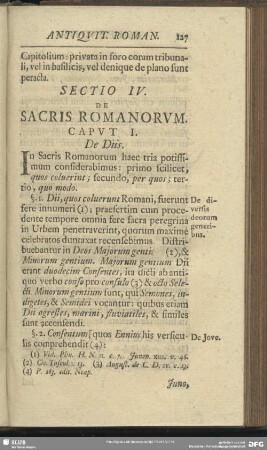 Sectio IV. De Sacris Romanorum