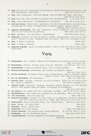 Varia (Nr. 387-407)