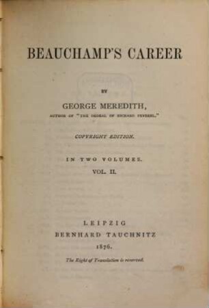 Beauchamp's career. 2