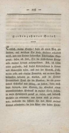 Siebenzehnter Brief