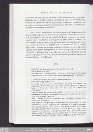 XIX [Fiesta española de la caridad en Constantinopla.]