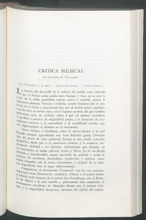 Crítica musical