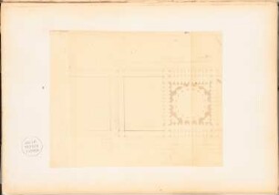 Monumentaler Gottesacker für Mailand (Cimitero monumentale di Milano), Mailand: Grundriss Hauptgebäude (aus: Konkurrenzentwürfe. Fotografien von Bohnstedts Entwürfen, 1857-1864)