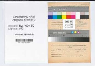 Entnazifizierung Heinrich Nolden, geb. 09.07.1898 (Verw.Angest.)