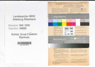 Entnazifizierung Ernst Friedrich Reinhold Scholz, geb. 08.03.1895 (Versicherungsbeamter)
