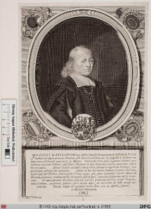 Bildnis Johann Hartmann (von Rosenbach), 1673-75 Fürstbischof von Würzburg