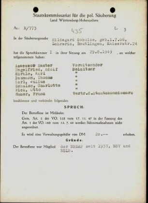 Schulze, Hildegard