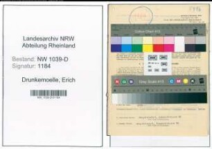 Entnazifizierung Erich Drunkemoelle , geb. 10.02.1894 (Angestellter)