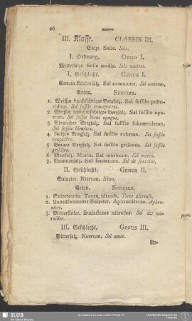 III. Klasse / Classis III