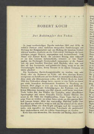 Viertes Kapitel Robert Koch Der Bekämpfer des Todes