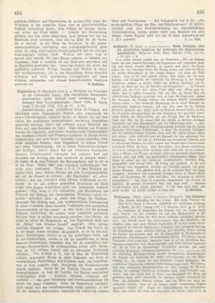 486 [Rezension] Armknecht, O., Kurze Predigten über die epistolischen Lektionen des Lektionars der Hannoverschen Landeskirche